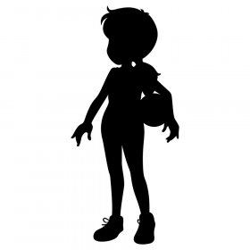 RBS - Silhouette - Girl with Ball 01 RBS - Silhouette - Girl with Ball 01