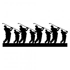 RBS - Border - Golfer Silhouette RBS - Border - Golfer Silhouette