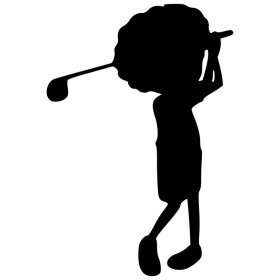 RBS - Silhouette - Golfing Boy 01 RBS - Silhouette - Golfing Boy 01