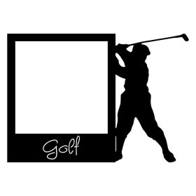 RBS - Polaroid Frame - Golf Man RBS - Polaroid Frame - Golf Man