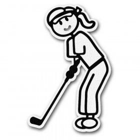 RBS - Stick Figure - Golf Girl RBS - Stick Figure - Golf Girl