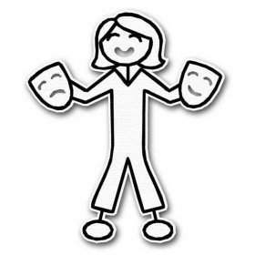 RBS - Stick Figure - Theatre Girl RBS - Stick Figure - Theatre Girl
