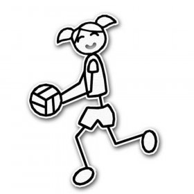 RBS - Stick Figure - Volleyball Girl RBS - Stick Figure - Volleyball Girl