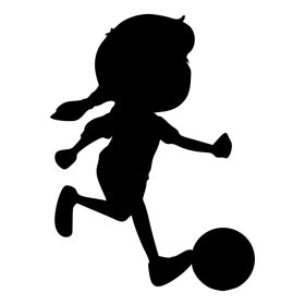 RBS - Silhouette - Soccer Girl 01 RBS - Silhouette - Soccer Girl 01