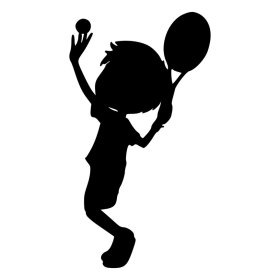 RBS - Silhouette - Tennis Boy 01 RBS - Silhouette - Tennis Boy 01