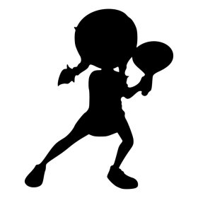 RBS - Silhouette - Tennis Girl 01 RBS - Silhouette - Tennis Girl 01