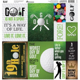 Reminisce - Golf 12x12 Poster Sticker Reminisce - Golf 12x12 Poster Sticker