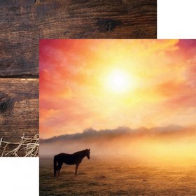 Reminisce - Horse At Sunrise Paper Reminisce - Horse At Sunrise Paper