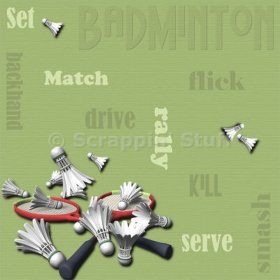 Scrappin' Stuff - Badminton Paper Scrappin' Stuff - Badminton Paper