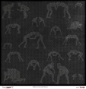Scrappin' Stuff - Black Wrestling Silhouette Paper Scrappin' Stuff - Black Wrestling Silhouette Paper