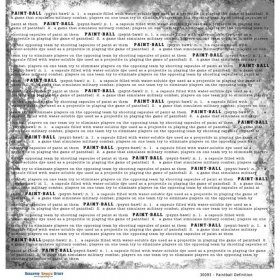 Scrappin' Stuff - Paintball Definition Paper Scrappin' Stuff - Paintball Definition Paper