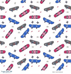 Scrappin' Stuff - Colorful Skateboard Paper Scrappin' Stuff - Colorful Skateboard Paper