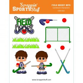 Cardstock Characters - Field Hockey Boys Cardstock Characters - Field Hockey Boys