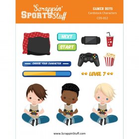 Cardstock Characters - Gamer Boys Cardstock Characters - Gamer Boys
