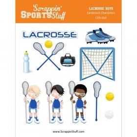 Cardstock Characters - Lacrosse Boys Cardstock Characters - Lacrosse Boys