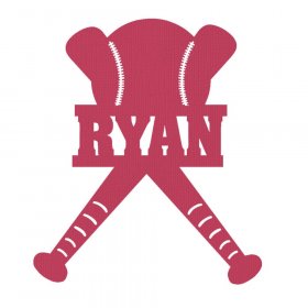 Custom Bat & Ball Title Custom Bat & Ball Title