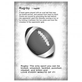Definition Card - Rugby Definition Card - Rugby
