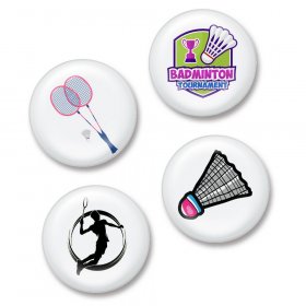 Flair Buttons - Badminton Flair Buttons - Badminton