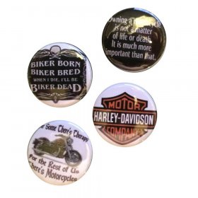 Flair Buttons - Biker Flair Buttons - Biker