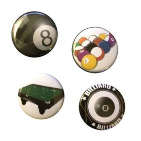 Flair Buttons - Billiards Flair Buttons - Billiards