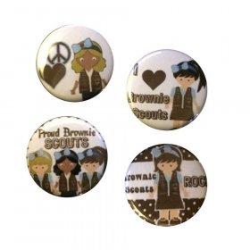 Flair Buttons - Brownies Flair Buttons - Brownies