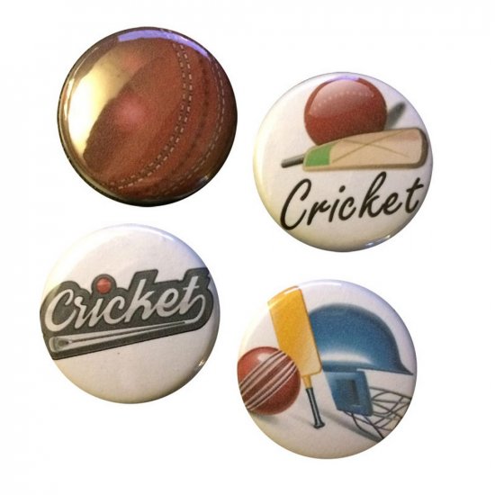 Flair Buttons - Cricket - Click Image to Close