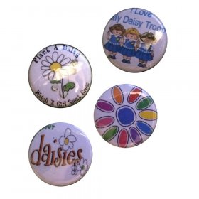 Flair Buttons - Daisies Flair Buttons - Daisies