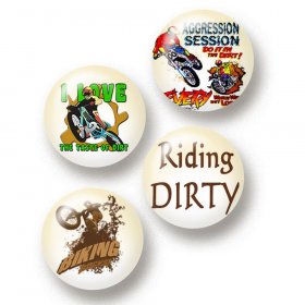 Flair Buttons - Dirt Bike Flair Buttons - Dirt Bike