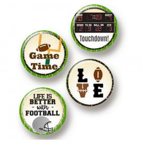 Flair Buttons - Football Game Time Flair Buttons - Football Game Time