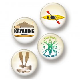 Flair Buttons - Kayaking Flair Buttons - Kayaking