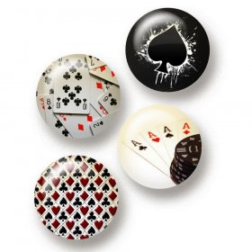 Flair Buttons - Poker Flair Buttons - Poker