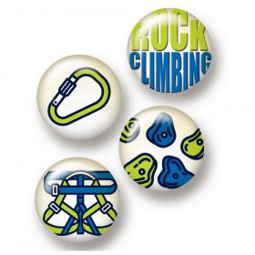 Flair Buttons - Rock Climbing Flair Buttons - Rock Climbing