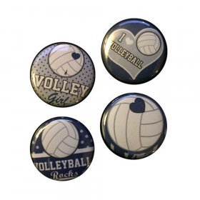 Flair Buttons - Volleyball Flair Buttons - Volleyball