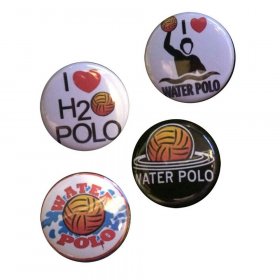 Flair Buttons - Water Polo Flair Buttons - Water Polo