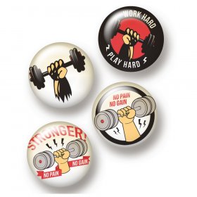 Flair Buttons - Weightlifting Flair Buttons - Weightlifting