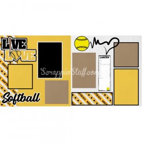Page Kit - Live, Love Softball Page Kit - Live, Love Softball