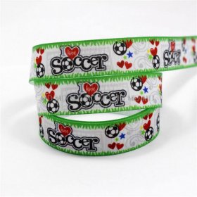 LuLu Ribbons - I Love Soccer Ribbon LuLu Ribbons - I Love Soccer Ribbon