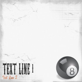 Custom Scratched Billiards Paper Custom Scratched Billiards Paper