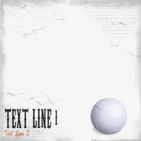 Custom Scratched Volleyball Paper Custom Scratched Volleyball Paper