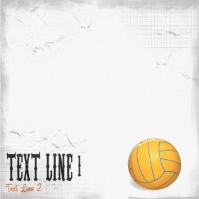 Custom Scratched Water Polo Paper Custom Scratched Water Polo Paper