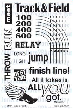 Dare 2B Artsty - Track & Field Stamp Set Dare 2B Artsty - Track & Field Stamp Set