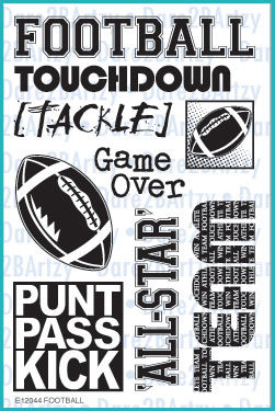 Dare 2B Artsty - Football Stamp Set Dare 2B Artsty - Football Stamp Set