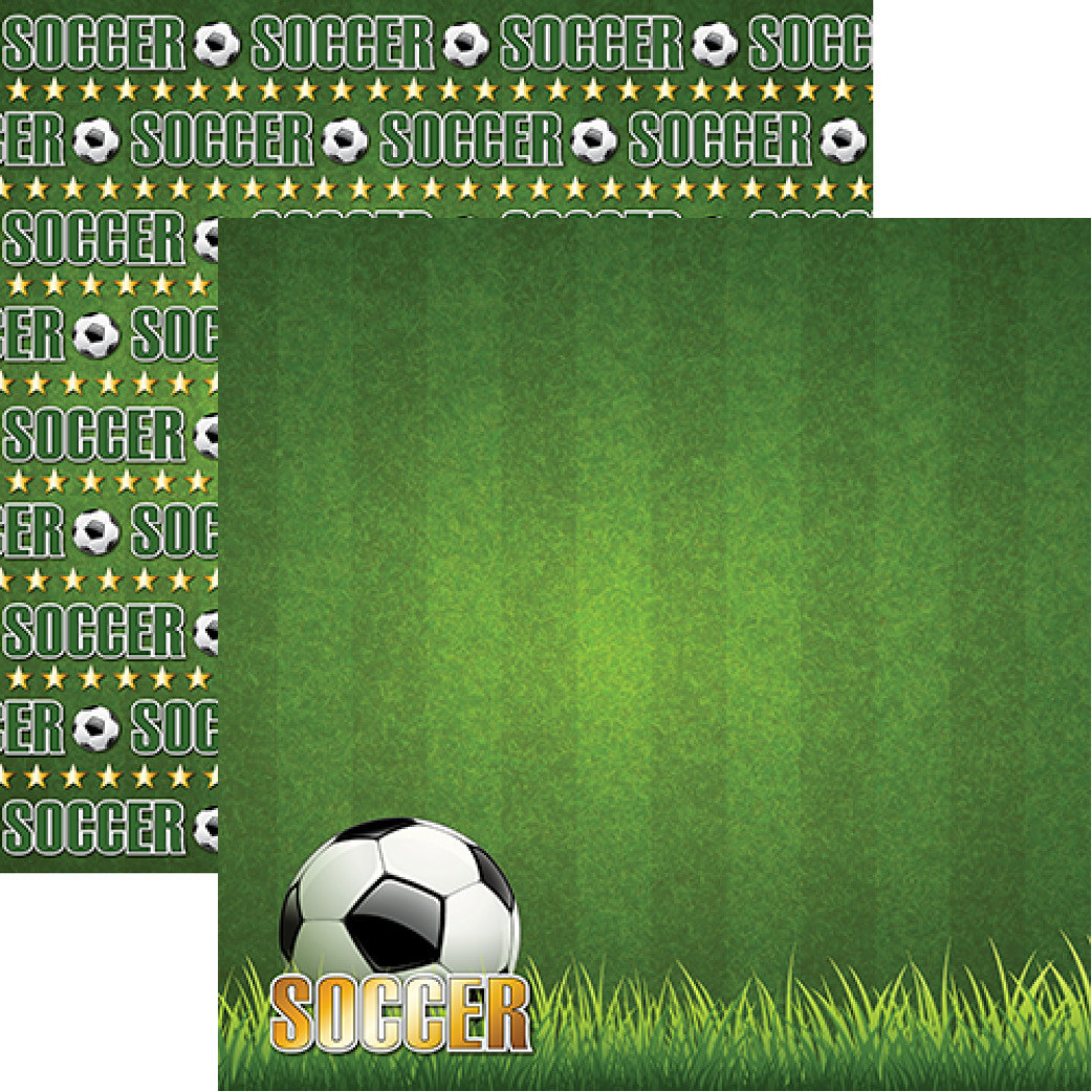Reminisce - Soccer Paper : Scrappin Sports Stuff