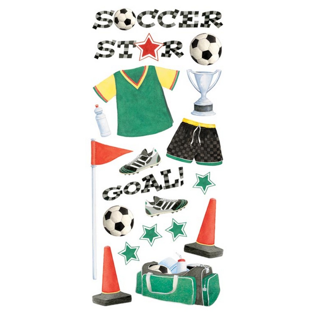 Sandylion Soccer Sticker Scrappin Sports Stuff