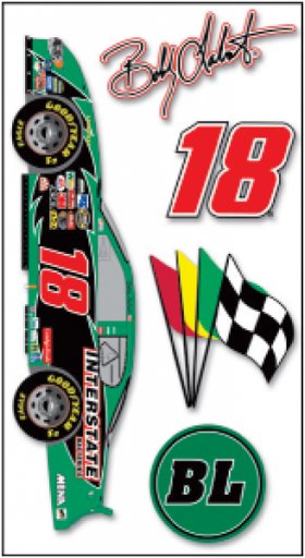 NASCAR - Bobby Labonte Car 3-D Stickers