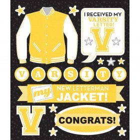 K & Co - Yellow Varsity Sticker Medley K & Co - Yellow Varsity Sticker Medley