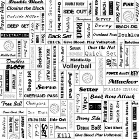 Stamping Station - Volleyball Background Paper