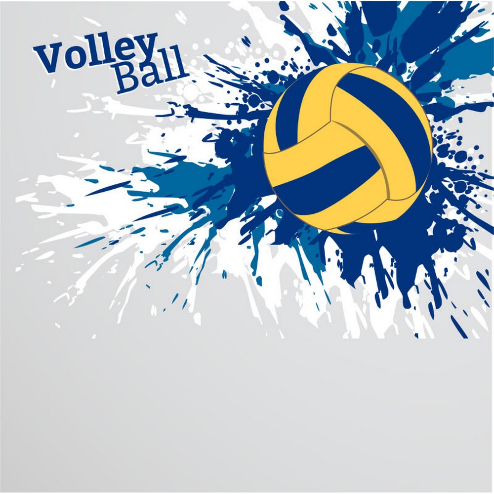 Scrappin' Stuff - Blue Volleyball Paper : Scrappin Sports Stuff
